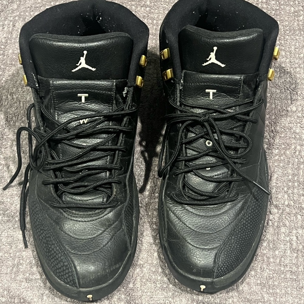 Jordan 12 “Masters” Black and Gold Men's Athletic Shoes